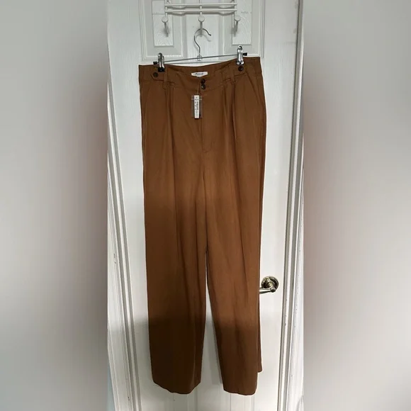 NWT Madewell The Harlow Wide Leg pant in acorn size 8T - Picture 5 of 5